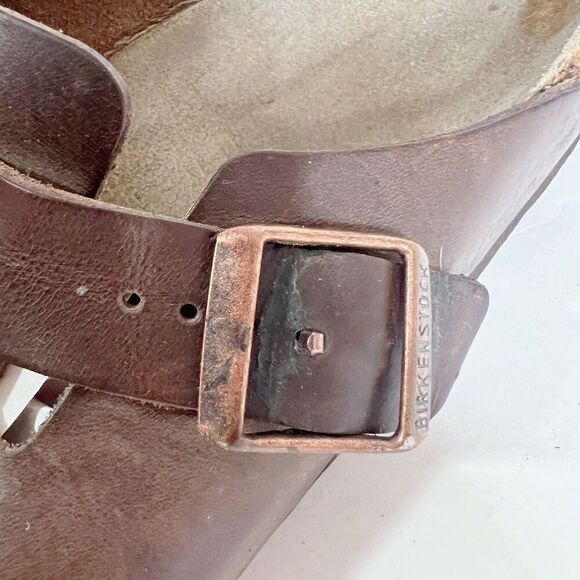 SOLD Birkenstock Boston Brown Leather Mules Women's Size 10 - Picture 7 of 8